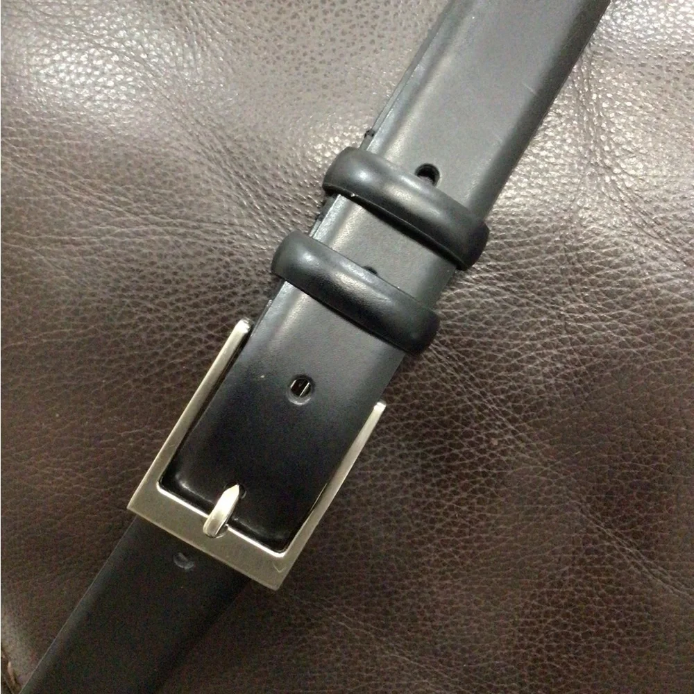 Men’s Wearhouse Big & Tall Black Leather Men’s Belt Size 58